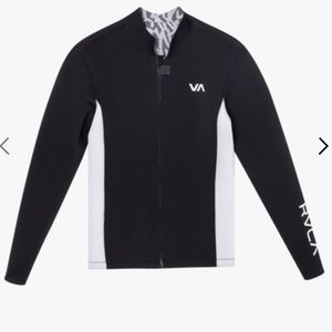 RVCA front zip wet suit jacket NWT